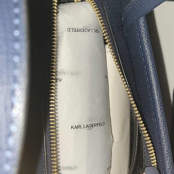 Karl Lagerfeld Paris Maybelle Crossbody Checkered Satchel - Picture 8 of 8